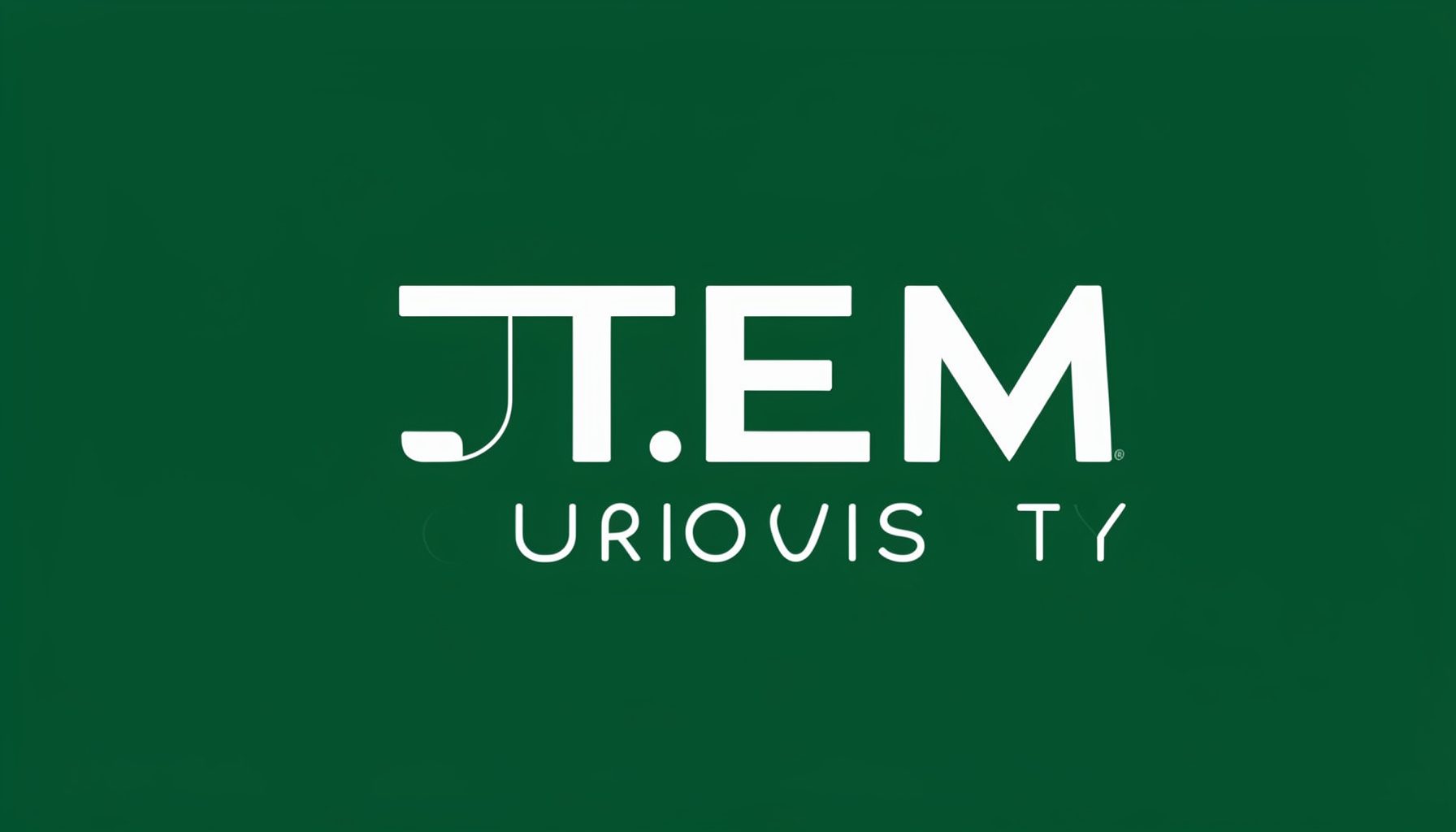 S.T.E.M. Curiosity logo in white on dark green